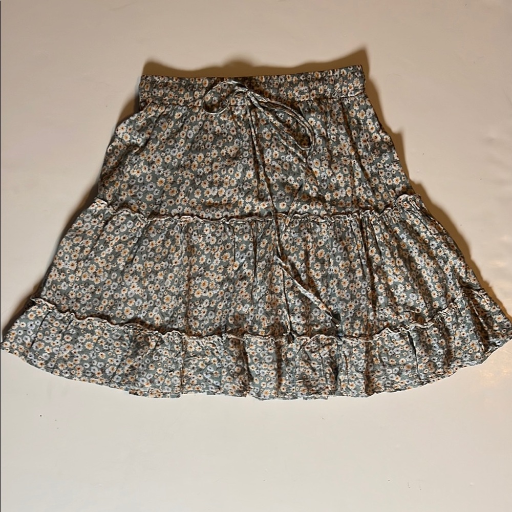 Floral Print Women's Skirt Size S